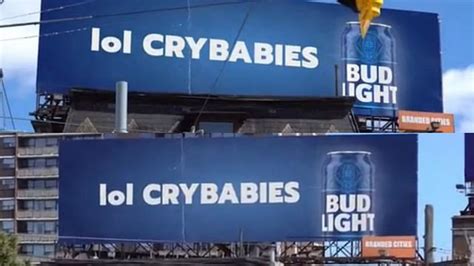 budweiser billboard crybabies|FACT CHECK: Is This A Video Of A Real Bud Light。